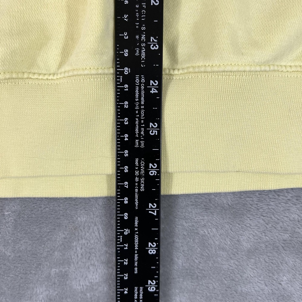 Nike Sweatshirt Mens Medium Yellow Multicolor Outline Logo Crewneck Pullover - Picture 6 of 8
